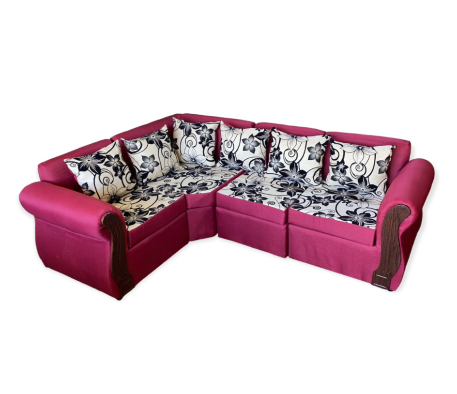 Seccional fucsia fabricado por Kemly Muebles